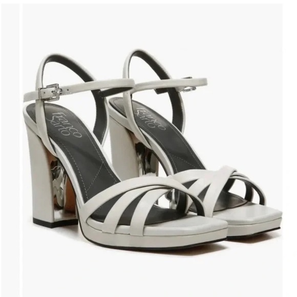 NEW! Franco Sarto Damilis Platform Sandal in Stone - Size 9.5 - Picture 1 of 9